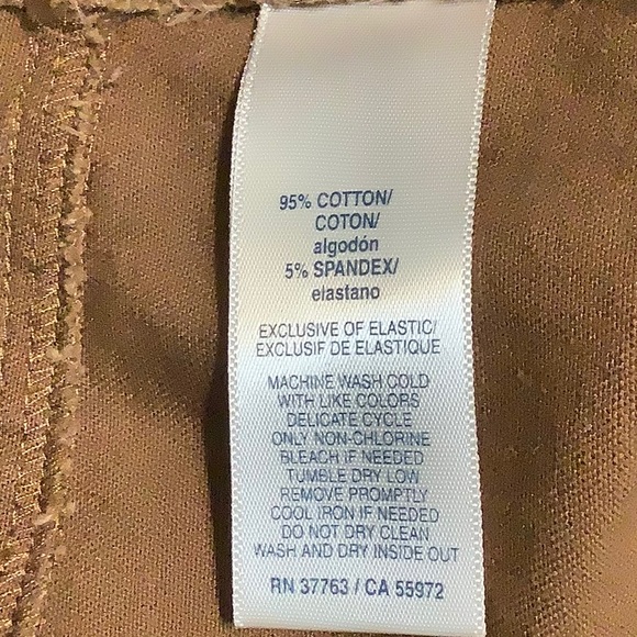 ❤️RAFAELLA classic rusty brown size 10P pants - Picture 7 of 7